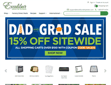 Tablet Screenshot of excaliburdehydrator.com